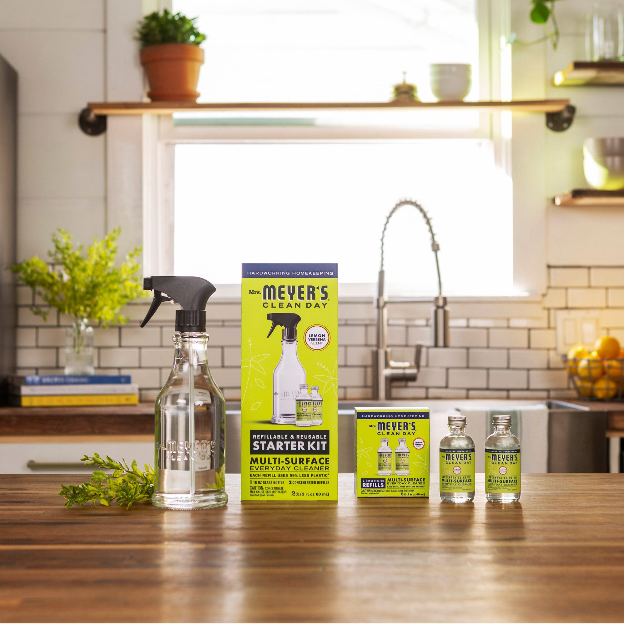 Mrs. Meyer's Multi-Surface Concentrate Starter Set | Grove
