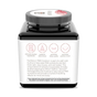 A black jar of Youtheory Women's PMS Comfort+ Capsules with a white label featuring icons for PMS support, clinically studied ingredients, daily stress support, sleep quality, and mood. Adaptogenic formula and benefits text appear below the icons.