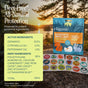 A package of Cliganic Mosquito Repellent Patches - Essential Oil Infused is displayed next to vibrant animal-themed patches. The yellow box, set against a sunny outdoor backdrop, features an ingredient list and product highlights that emphasize DEET-free mosquito protection.