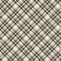 A green, brown, and beige plaid fabric pattern with diagonal lines and a subtle stitched diamond outline near the top right—these details make the Waste Free Celebrations Reusable Gift Bags Set (made from 100% cotton) a sustainable and stylish choice for gift wrapping or reusable gift bags.