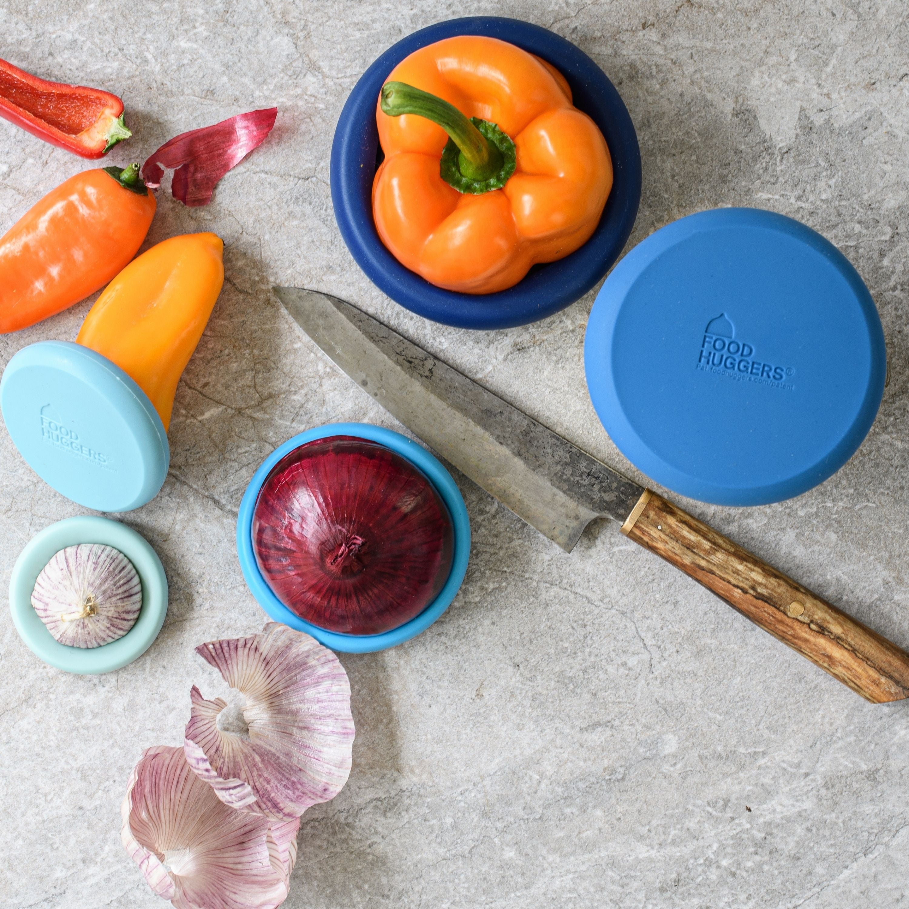 Food Huggers Silicon Reusable Food Savers 3 Box Sets - Thumbnail 3