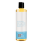 A clear plastic bottle with a black cap contains yellow Castille Pet Shampoo by Dr. Jacobs Naturals. The white label features ingredients, company details, a QR code, website, and a blue section for this gentle dog shampoo.