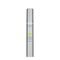 The Juice Beauty Stem Cellular Anti-Wrinkle Eye Treatment is presented in a sleek silver cylindrical bottle with a green drop icon. The minimalistic design stands out on a crisp white background, with its cap securely closed.