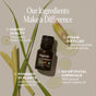 A bottle of Cliganic Organic Lemongrass Essential Oil – Drop of Purification, a pure and natural oil, is placed next to fresh lemon slices and lemongrass. The text emphasizes its highest quality, steam-distilled extraction, plant-powered formula with no artificial chemicals, and its reputation as a natural mosquito repellent.