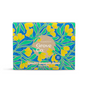Grove Co.s limited edition Laundry Sheets - Spring Collection features vibrant floral packaging with yellow flowers and green leaves on a blue background, highlighting 35 loads in a blue circle and emphasizing their commitment to fighting plastic pollution.