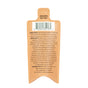 The back of this small, tan-colored Daily Moisturizer - Sample packet by Phils has a barcode at the top along with usage instructions, ingredients like prebiotics for wellness, and distributor info. It advises to bend here and tear at the top.