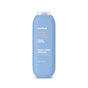 A blue bottle of Method Simply Nourish moisturizing shampoo with coconut, rice milk, and shea butter, featuring white and gold text and a translucent flip-top cap, 414 mL (14 fl oz).