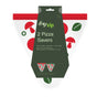 The Airtight Pizza Saver Kit by (re)zip includes two reusable pizza storage bags with green labels, red zippers, and fun mushroom and leaf prints on a white background.
