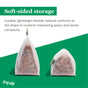 Two (re)zip Reusable Leakproof Bags from the Stand-Up Starter Kit, filled with pretzels, are shown on a green and white background. These PEVA bags are durable, lightweight, freezer safe, and save space with their flexible design.