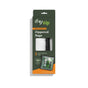 A green and orange box of (re)zip Travel Organizer Zipper Bags - Large is displayed. The package shows two reusable gallon bags inside, features a front window to view the product, and includes printed details—ideal for travel organization.