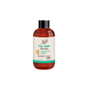A brown plastic bottle with a black cap labeled “Tea Tree Weightless Conditioner” featuring tea tree, vitamin E, and shea. The label highlights vegan, color-safe, and harsh sulfate-free features.
