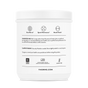 Thorne Creatine (13.1 oz) in a white supplement container features icons for brain/nerves, sports performance, and muscle/tendon. Supports cellular energy and lean muscle; includes use/tamper info and certifications: NSF, gluten-free, Made in USA.