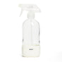 A clear plastic spray bottle with a white trigger nozzle and a white label at the bottom that reads MULTI. The bottle is empty and set against a plain white background.