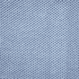 Close-up of The Sawa - Sky Blue merino baby blanket knit with a small, textured honeycomb pattern.