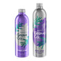Two Grove Co. Hand & Dish Soap Refills feature plant graphics and the phrase Go Beyond Plastic: a purple bottle of hydrating hand soap in lavender blossom and thyme, and a silver dish soap bottle with a similar design, emphasizing zero plastic waste.