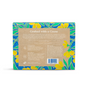 From Grove Co.s limited edition spring collection, this Laundry Sheets box features green and yellow floral patterns. The back explains its eco-friendly purpose on a brown background. Small logos and a barcode are at the bottom, aiming to reduce plastic pollution.