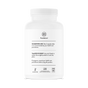 A white Thorne Basic Nutrients 2/Day bottle features a label with suggested use, tamper evidence, and warnings. The black-printed label displays gluten-free, NSF certified, and recyclable icons for this daily multivitamin.