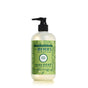 Mrs. Meyers Hand Soap features a green bottle with a pump, adorned with pine branch designs and holds the limited edition Iowa Pine scent. Crafted with olive oil and aloe vera, this 12.5 fl oz bottle offers garden-inspired scents for a refreshing clean.