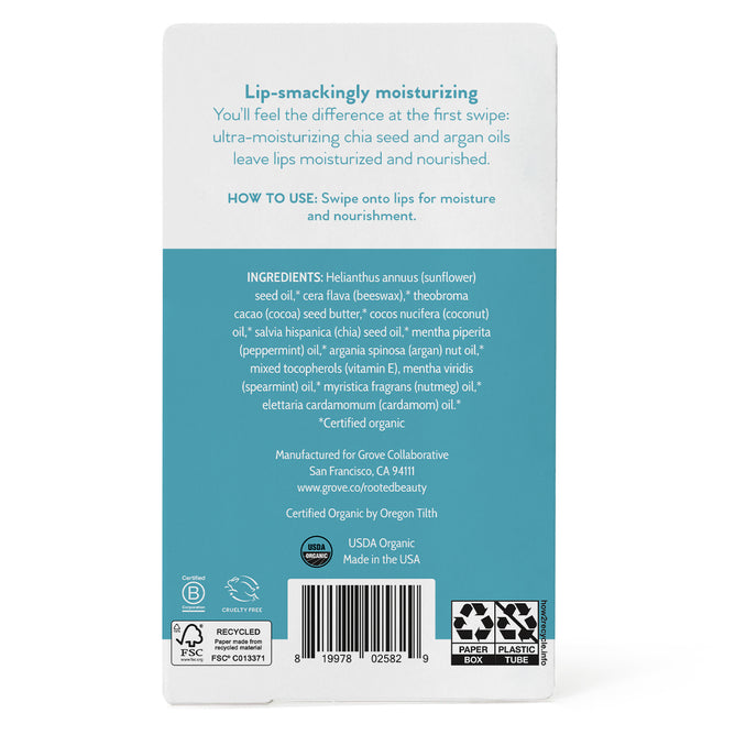 Eco Lips Peppermint Mongo Kiss Lip Balm 0.25 Oz