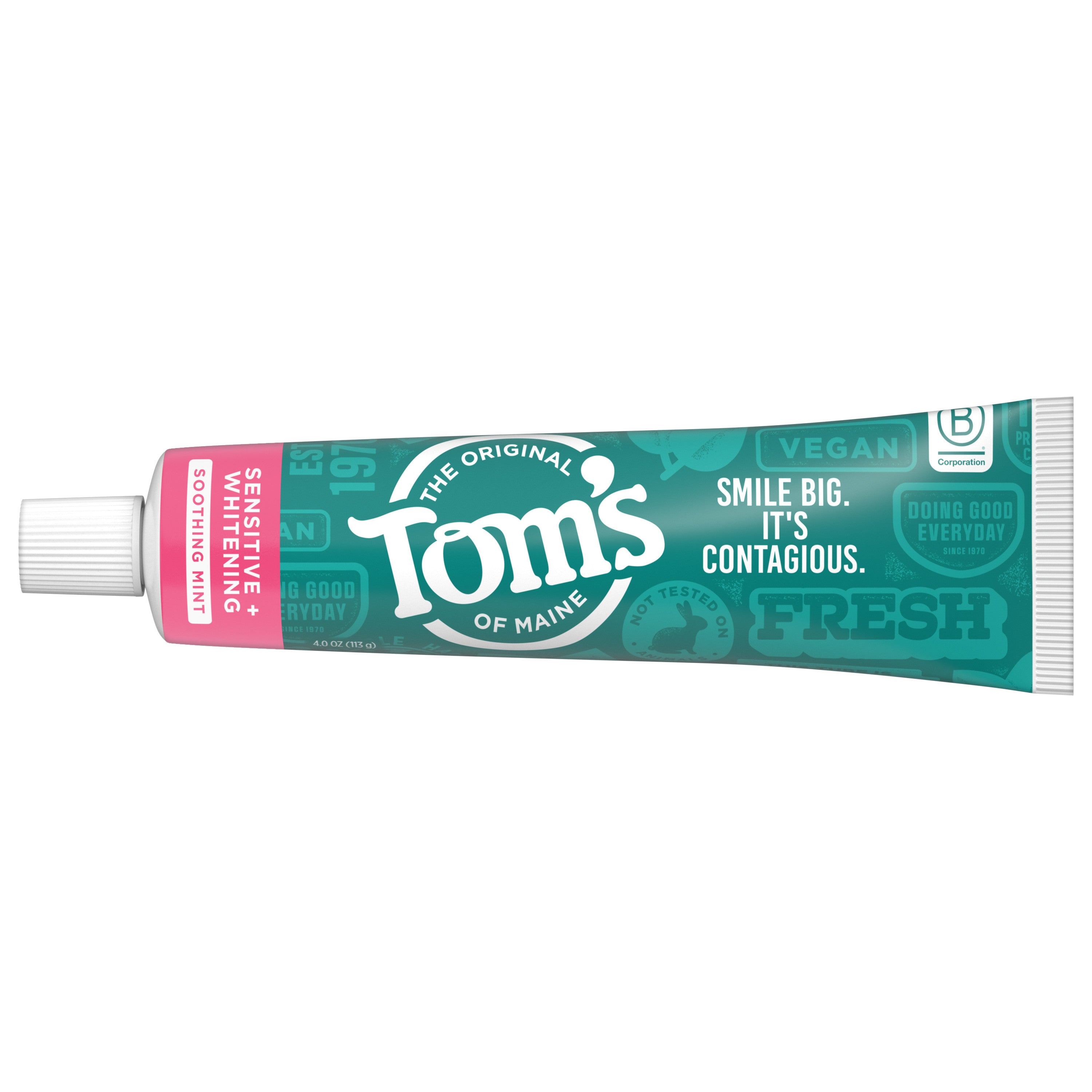 Tom's of Maine Sensitive + Whitening Fluoride Free Toothpaste | Grove ...
