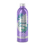 A metallic purple bottle of Grove Co. foaming hand soap concentrate with lavender, blossom & thyme scent. The label features green leaf illustrations and white text, and the bottle has a silver cap.